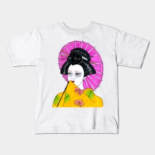 Geisha Woman Kids T-Shirt